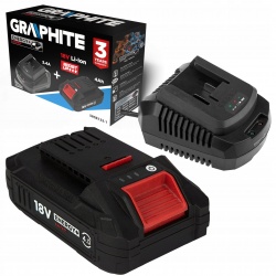 GRAPHITE ZESTAW AKUMULATOR 4AH BOOST UP Z ŁADOWARKĄ ENERGY+ 58GE132-1 NEO