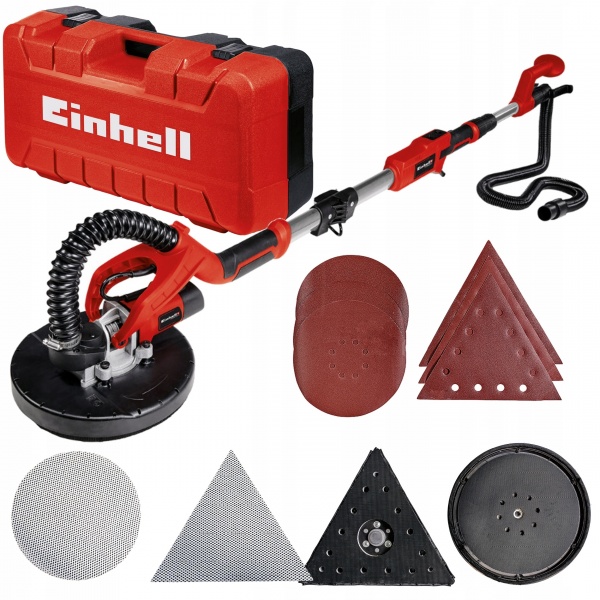 EINHELL SIECIOWA SZLIFIERKA DO GIPSU TE-DW 225 X NA WYSIĘGNIKU WALIZKA 600W