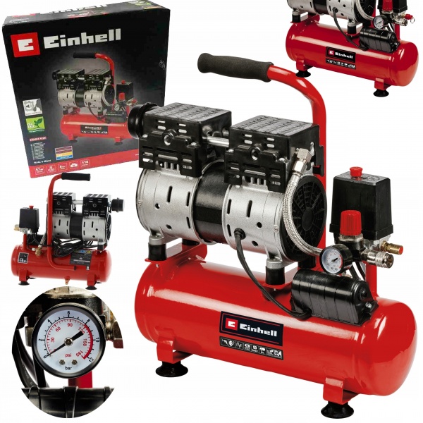 EINHELL KOMPRESOR BEZOLEJOWY TE-AC 6 Silent 6L 550W SIECIOWY 8BAR EINHELL KOMPRESOR BEZOLEJOWY TE-AC 6 Silent 6L 550W SIECIOWY 8BAR