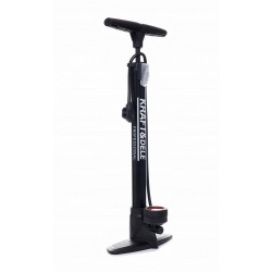 POMPKA SŁUPKOWA RĘCZNA Z MANOMETREM SAMOCHODOWA ROWEROWA 38x470 mm KD11826