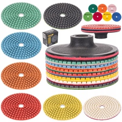 TARCZA DIAMENTOWA ZESTAW DO SZLIFOWANIA GRESU DYSK POWERMAT PM-DPP-100TM
