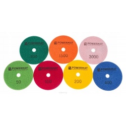 TARCZA DIAMENTOWA ZESTAW DO SZLIFOWANIA GRESU DYSK POWERMAT PM-DPP-100TM