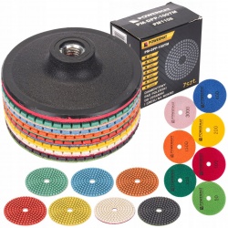 TARCZA DIAMENTOWA ZESTAW DO SZLIFOWANIA GRESU DYSK POWERMAT PM-DPP-100TM