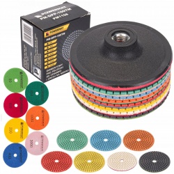 TARCZA DIAMENTOWA ZESTAW DO SZLIFOWANIA GRESU DYSK POWERMAT PM-DPP-100TM