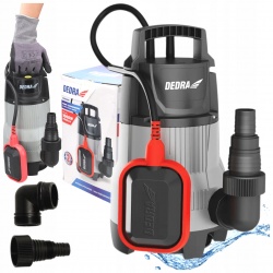 DEDRA POMPA ZANURZENIOWA WODA BRUDNA CZYSTA ZATAPIALNA 1000W 1700l/m PŁYWAK