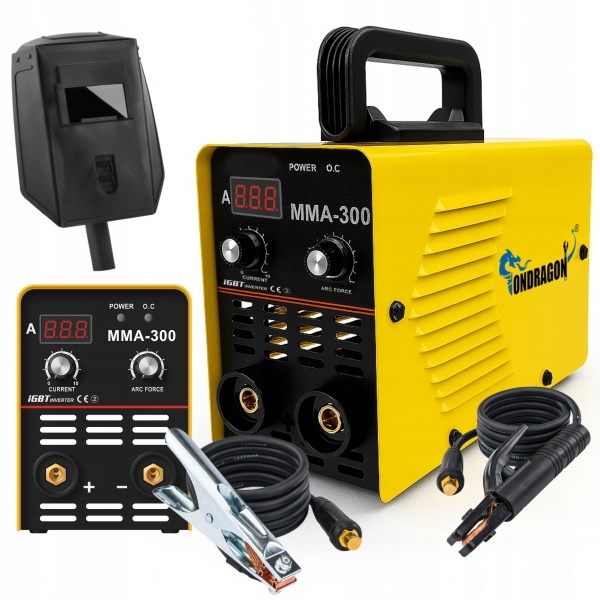 SPAWARKA INWERTOROWA INWERTEROWA LCD MMA 300A IGBT HOT START ANTI STICK VRD