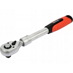 YATO GRZECHOTKA TELESKOPOWA DŁUGI UCHWYT 3/8'' 215-315MM 72 ZĘBY YT-0298