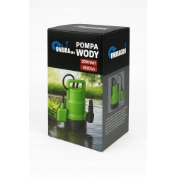 POMPA ZATAPIALNA DO WODY CZYSTEJ BRUDNEJ DESZCZÓWKI Z PŁYWAKIEM 2000W MOCNA