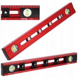 YATO POZIOMNICA 450 mm 2 LIBELLE DLA ELEKTRYKÓW ALUMINIUM YT-30328