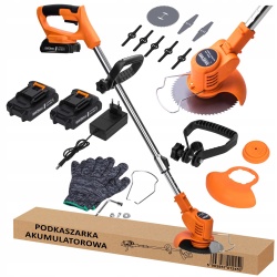 KOSA PODKASZARKA AKUMULATOROWA 21V 2x3Ah 1000W KOSA LEKKA WYKASZARKA XXL