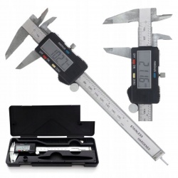 ELEKTRONICZNA SUWMIARKA CYFROWA KD10299 150mm METALOWA INOX W ETUI WALIZKA