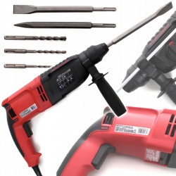 MŁOTOWIERTARKA WIERTARKA MŁOT 2650W SDS+ 1300rpm ZESTAW + WIERTŁA DŁUTO