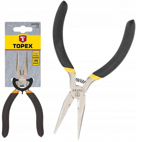 TOPEX SZCZYPCE PRECYZYJNE WYDŁUŻONE PROSTE 130 MM HARTOWANE SZCZĘKI 32D726 TOPEX SZCZYPCE PRECYZYJNE WYDŁUŻONE PROSTE 130 MM HARTOWANE SZCZĘKI 32D726