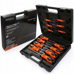 ZESTAW ŚRUBOKRĘTÓW I BITÓW 32 EL WALIZKA BITY KD10902 WKRĘTAKI TORX PŁASKIE