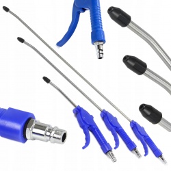 PISTOLET DO PRZEDMUCHIWANIA ZESTAW PISTOLETÓW 3el. 10 30 50cm TIR KOMPRESOR