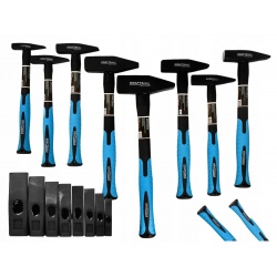 ZESTAW MŁOTKÓW ŚLUSARSKICH MŁOTEK MŁOTKI 8SZT 100 - 1500G FIBERGLASS KD232