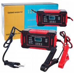 PROSTOWNIK AKUMULATOROWY MIKROPROCESOROWY SAMOCHODOWY 12V 6A ŁADOWARKA LCD