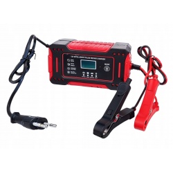 PROSTOWNIK AKUMULATOROWY MIKROPROCESOROWY SAMOCHODOWY 12V 6A ŁADOWARKA LCD