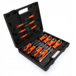 ZESTAW ŚRUBOKRĘTÓW I BITÓW 32 EL WALIZKA BITY KD10902 WKRĘTAKI TORX PŁASKIE