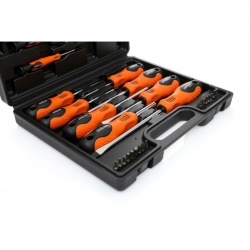 ZESTAW ŚRUBOKRĘTÓW I BITÓW 32 EL WALIZKA BITY KD10902 WKRĘTAKI TORX PŁASKIE