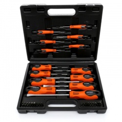 ZESTAW ŚRUBOKRĘTÓW I BITÓW 32 EL WALIZKA BITY KD10902 WKRĘTAKI TORX PŁASKIE