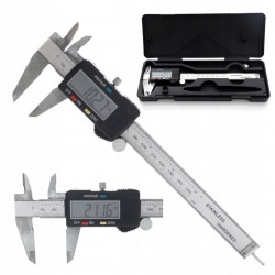 ELEKTRONICZNA SUWMIARKA CYFROWA KD10299 150mm METALOWA INOX W ETUI WALIZKA