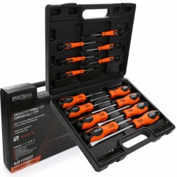 ZESTAW ŚRUBOKRĘTÓW I BITÓW 32 EL WALIZKA BITY KD10902 WKRĘTAKI TORX PŁASKIE