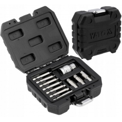 YATO WYKRĘTAKI DO WYKRĘCANIA USZKODZONYCH ŚRUB 1/4'' ZESTAW 11el. YT-04583