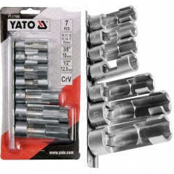 YATO ZESTAW NASADEK OTWARTYCH 3/8" 1/2" 7 SZTUK 10-19mm KOMPLET YT-17508