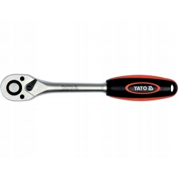 YATO GRZECHOTKA PROSTA KLUCZ DO NASADEK Z PŁASKĄ RĘKOJEŚCIĄ 1/2" 90T 255mm