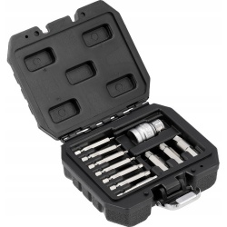 YATO WYKRĘTAKI DO WYKRĘCANIA USZKODZONYCH ŚRUB 1/4'' ZESTAW 11el. YT-04583