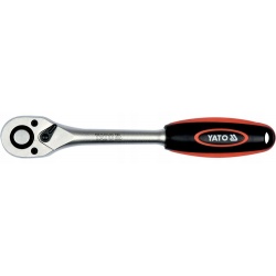 YATO GRZECHOTKA PROSTA KLUCZ DO NASADEK Z PŁASKĄ RĘKOJEŚCIĄ 1/2" 90T 255mm