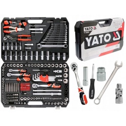 YATO ZESTAW XXL 225el KLUCZE NASADOWE 1/4" 3/8" 1/2" NASADKI PŁASKIE TORX