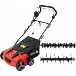YATO WERTYKULATOR AERATOR KULTYWATOR DO GLEBY ZIEMI ELEKTRYCZNY 1800W 38cm