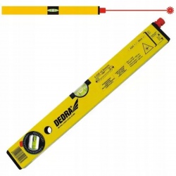 DEDRA POZIOMICA LASEROWA ZASIĘG 30M POZIOMNICA 60CM 2 LIBELLI MD1004