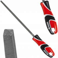 PILNIK DO METALU STALOWY T12 KWADRATOWY 200MM PÓŁGŁADZIK RĘKOJEŚĆ YT-6186