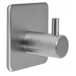 FALA WIESZAK POJEDYNCZY HACZYK STEELY Z TAŚMĄ 3M SREBRNY INOX 45x45 69370