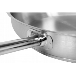 YATO PATELNIA GASTRONOMICZNA STALNIERDZEWNA 20CM INDUKCJA GAZ PRĄD YG-00100