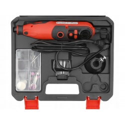 YATO MINI SZLIFIERKA 3,2MM SIECIOWA 130W +OSPRZĘT 83EL. REGULACJA YT-82077