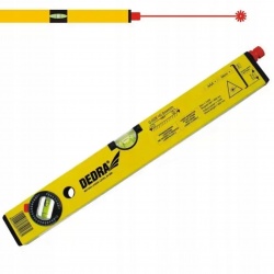 DEDRA POZIOMICA LASEROWA ZASIĘG 30M POZIOMNICA 60CM 2 LIBELLI MD1004