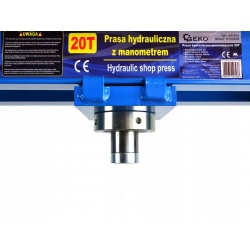 GEKO PRASA HYDRAULICZNO-PNEUMATYCZNA 20T Z MANOMETREM 0-1035MM G02092