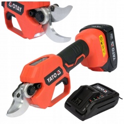 YATO SEKATOR NOŻYCE DO GAŁĘZI OGRODOWY AKUMULATOROWY 18V + 2Ah YT-828377