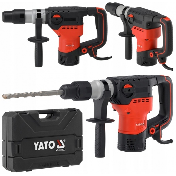 MŁOT UDAROWY OBROTOWY DO KUCIA I WIERCENIA SDS MAX 15J 1600W YATO YT-82132 MŁOT UDAROWY OBROTOWY DO KUCIA I WIERCENIA SDS MAX 15J 1600W YATO YT-82132