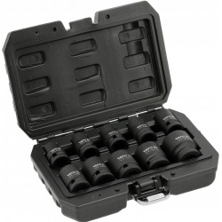YATO ZESTAW NASADEK UDAROWYCH KRÓTKICH NASADKI 1/2" 10-27mm 10el. YT-10252