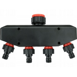 YATO ROZDZIELACZ PRAKTYCZNE PRZYŁĄCZE KRANOWE Z 4WYJŚCIAMI 3/4"-1" YT-89103