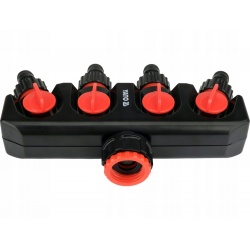 YATO ROZDZIELACZ PRAKTYCZNE PRZYŁĄCZE KRANOWE Z 4WYJŚCIAMI 3/4"-1" YT-89103