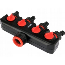 YATO ROZDZIELACZ PRAKTYCZNE PRZYŁĄCZE KRANOWE Z 4WYJŚCIAMI 3/4"-1" YT-89103