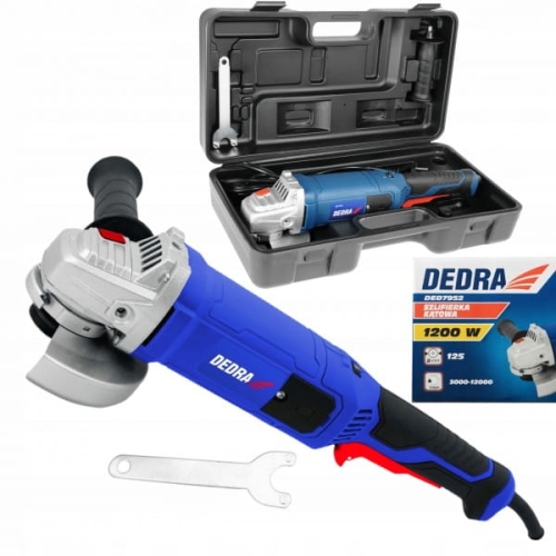 DEDRA SZLIFIERKA KĄTOWA KĄTÓWKA SIECIOWA Z REGULACJĄ 230V 1200W DED7952