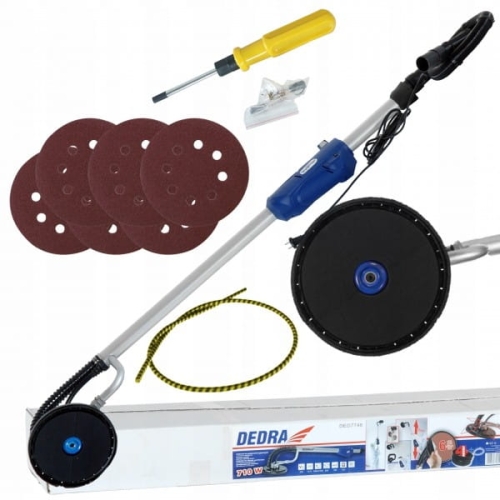 DEDRA DED7748 ŻYRAFA SZLIFIERKA GIPSU GŁADZI ŚCIAN TYNKÓW ZACIERACZKA 710W