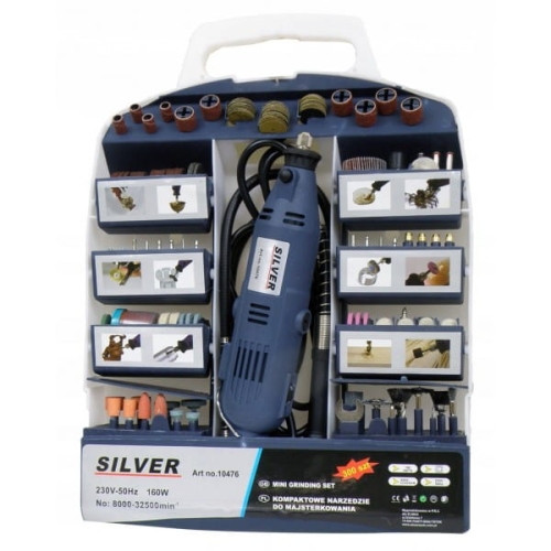 WIERTARKO-SZLIFIERKA PRECYZYJNA WIELOFUNKCYJNA 160W 230V AKCESORIA 300 EL